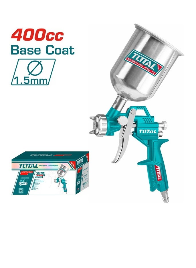 TOTAL Air Spray Gun 400cc, 1.5mm Nozzle, Base Coat Spraying, Multiple Connectors, Operating Pressure 3-4 Bar, for Auto, Industrial, and Home Use - pzsku/ZE33FFEEA1382DB527C0CZ/45/_/1735142132/758f0d69-44e5-4568-b835-3ca44e1373da