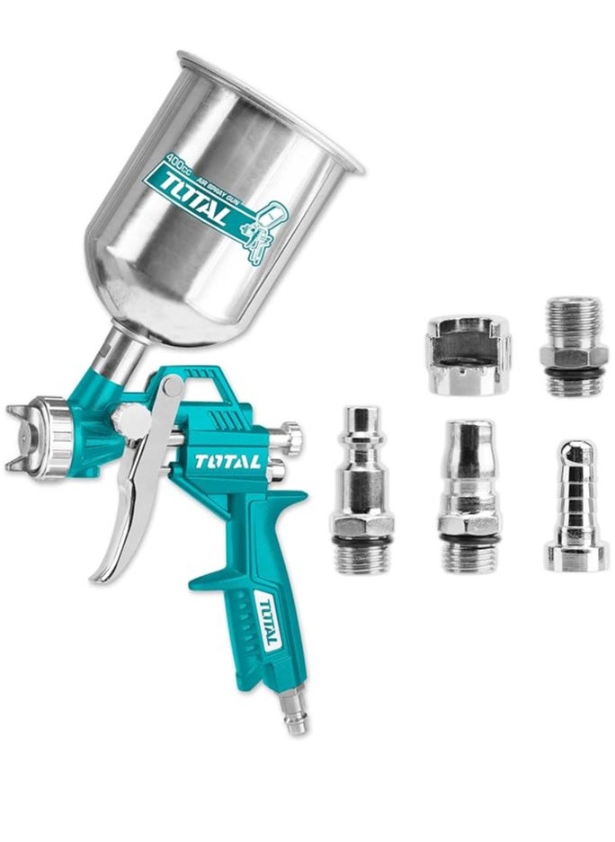 TOTAL Air Spray Gun 400cc, 1.5mm Nozzle, Base Coat Spraying, Multiple Connectors, Operating Pressure 3-4 Bar, for Auto, Industrial, and Home Use - pzsku/ZE33FFEEA1382DB527C0CZ/45/_/1735142162/e10ba389-1bee-4020-a8c9-a9b48edf22ec