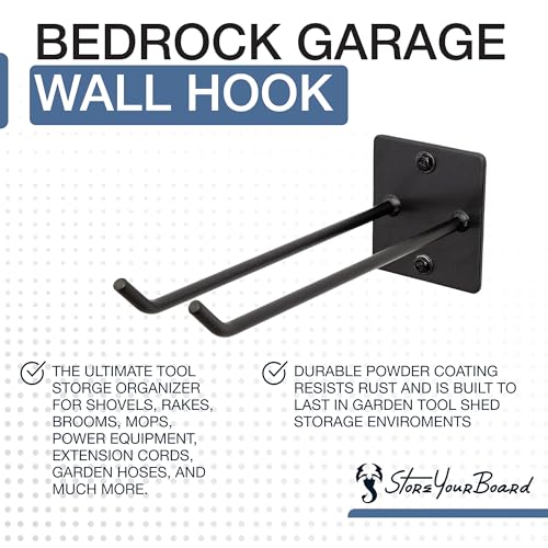 StoreYourBoard Tool Max Single Storage Rack, Wall Mount Home and Garage Hook, Steel Gear Organizer and Hanger - Image 3