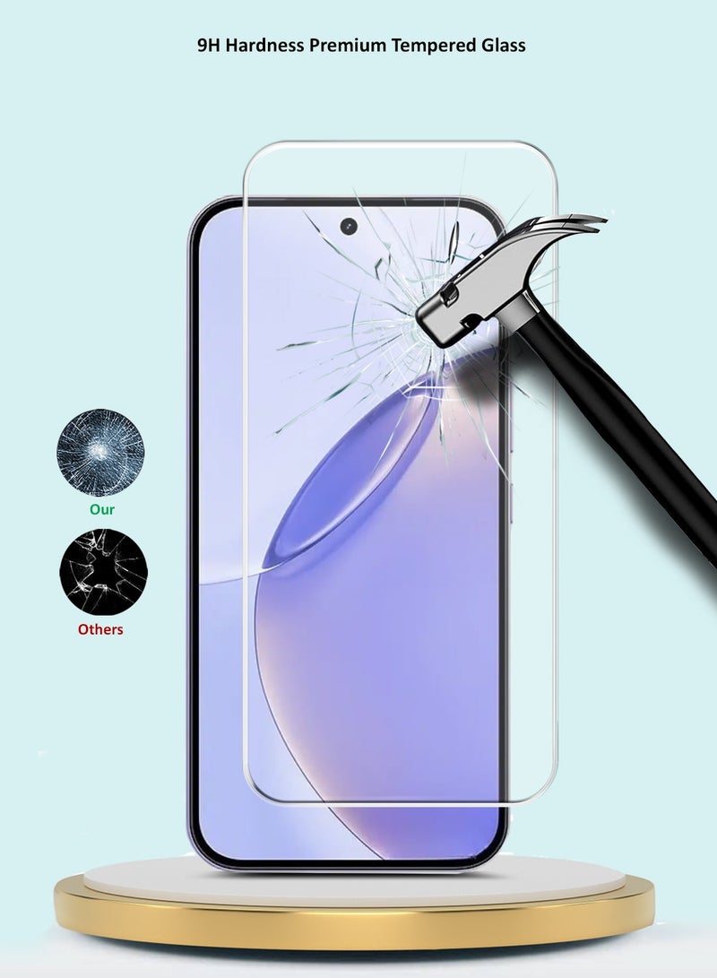 GMAX Realme 16 Pro 5G 2026 GMAX Premium Series Curved Edges 9H 2.5D Tempered Glass Screen Protector - Clear - Image 4