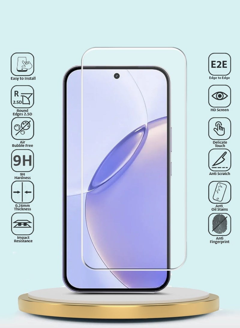 GMAX Realme 16 Pro 5G 2026 GMAX Premium Series Curved Edges 9H 2.5D Tempered Glass Screen Protector - Clear - Image 2