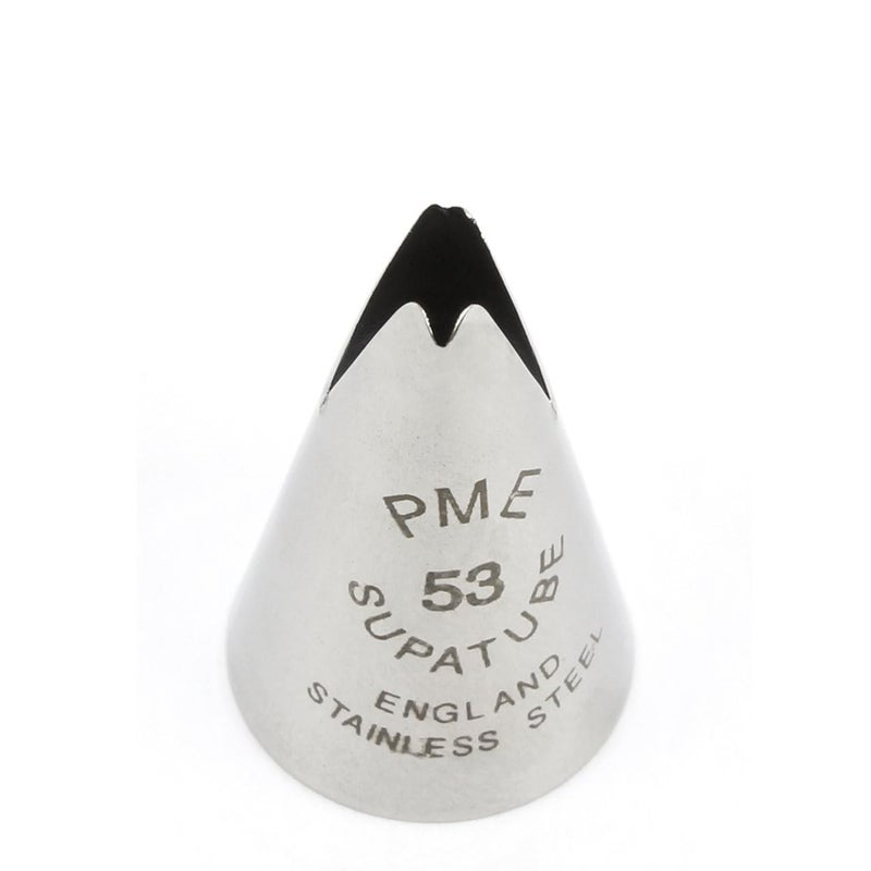 PME Seamless Stainless Steel Broadleaf Lily Supatube Tip #53, Silver, Standard
