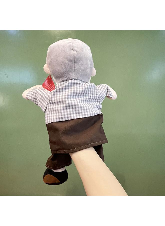 Bluejw Plush Figure Hand Puppet Toy Grandpa Primary School Early Education Parent-child Gloves Farmer In Stock Wholesale Teaching  - Image 5
