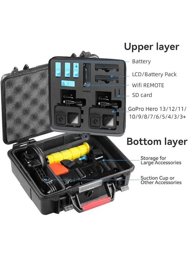 Smatree SmaCase GA500 Floaty/Water-Resist Hard Case Compatible for GoPro 13/12/11/10/9/8/7/6/5/4/3 Plus/3/2018, AKASO Brave 7 LE, DJI Osmo Action, 7.9 Liter Update(Camera and Accessories Not Included)  - Image 2
