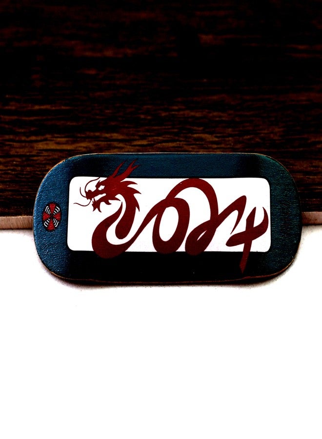 Noahwood PRO Fingerboard Complete (6-Layer Colour Maple Wooden Deep Concave 35.5 x 97mm Handmade Deck + 34.5mm ARK 1G Truck + Gray Wheels ii) (Limited Collection 2024 Loong) - Image 2