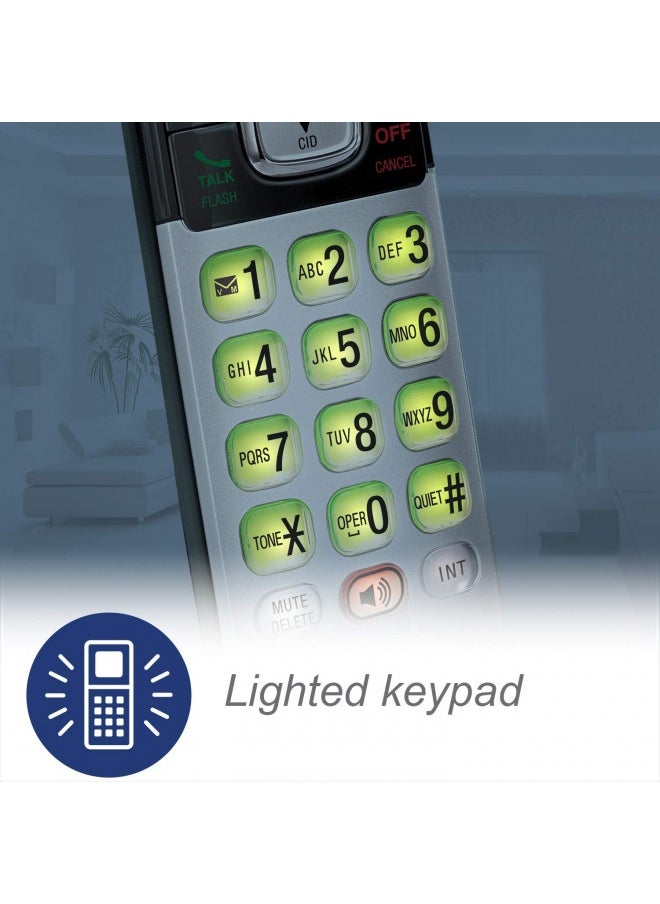 vtech - Vtech Cs6719-2 2-Handset Expandable Cordless Phone With Caller Id/Call Waiting, Handset Intercom And Backlit Display/Keypad, Silver - Image 1