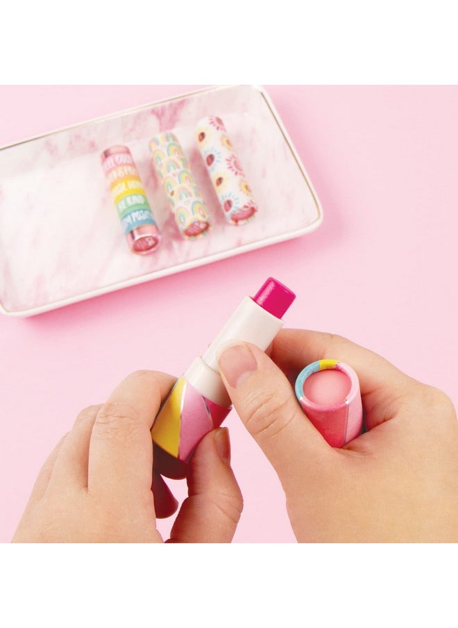 Make It Real Ure Fun: Lip Gloss Set - 4 Piece Scented Lip Gloss Sticks, Cherry-Peach-Grape-Strawberry,On The Go For Adventurous & Stylish Tweens & Girls, Three Cheers For Girls, Make It Real, Ages 8+  - Image 4