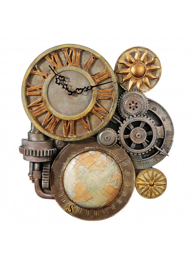 Design Toscano Design Toscano Gears of Time Sculptural Wall Clock 