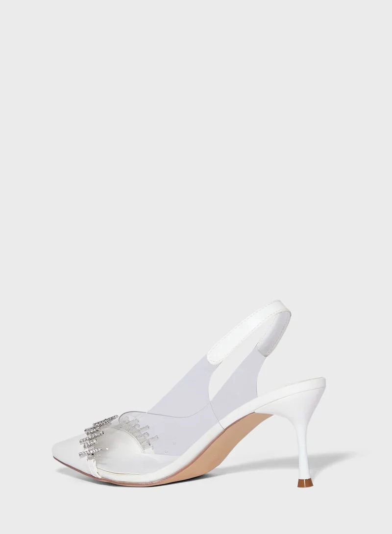 ايلا ليمتد اديشن Diamante Embellised Pump