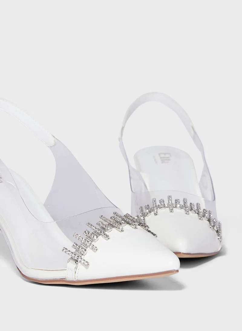 ايلا ليمتد اديشن Diamante Embellised Pump