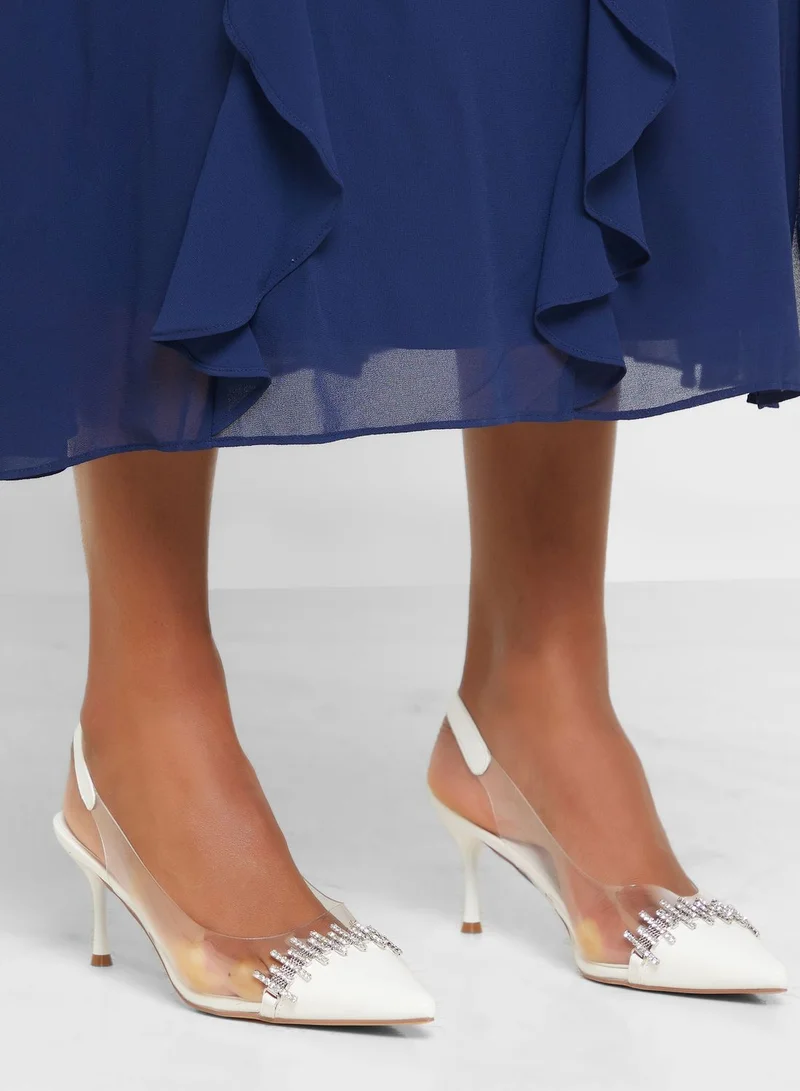 ايلا ليمتد اديشن Diamante Embellised Pump