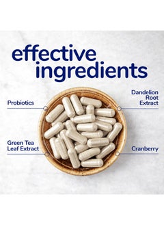 Her Own her own UTI, Helps Restore pH Balance, Supports Vaginal Flora and Balance, Promotes Urinary Health, 7 Strain Probiotic Blend, Shelf Stable, Gluten and Soy Free, Vegan, 30 Capsules, 30 Servings  - Image 3
