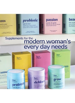 Her Own her own UTI, Helps Restore pH Balance, Supports Vaginal Flora and Balance, Promotes Urinary Health, 7 Strain Probiotic Blend, Shelf Stable, Gluten and Soy Free, Vegan, 30 Capsules, 30 Servings  - Image 5