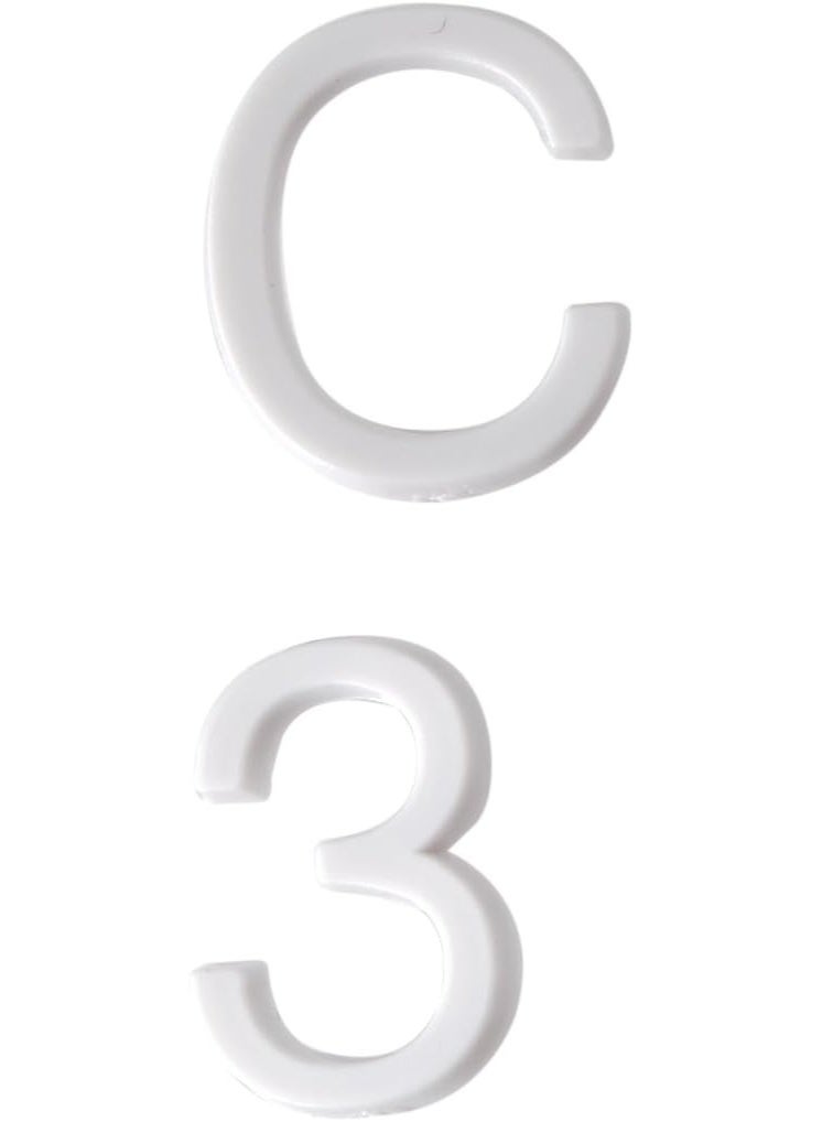 GBC Quartet Characters for Felt Letter Boards, 0.5 Inch, Helvetica, White, 300 Letters, Numbers and Symbols (4421)  - Image 2