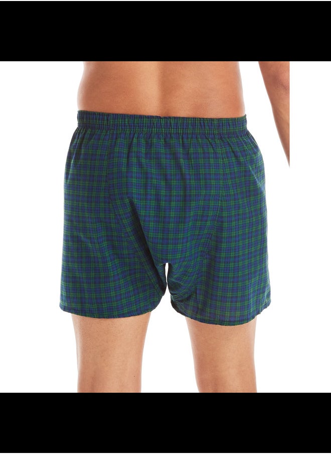 Hanes Boxer Mens Hanes P3 Tartan WM Footprint 833P3  - Image 2