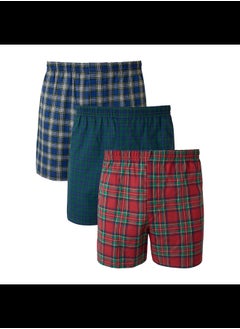 Hanes Boxer Mens Hanes P3 Tartan WM Footprint 833P3  - Image 5