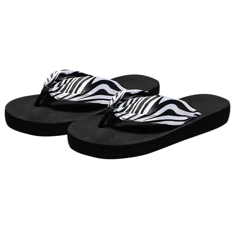 2 Pairs Bohemia Style Kids Slipper Silk Fabrics Anti- Slippers Stylish Slipper Household Mid-heel Slipper for Kids Wearing ( Pattern Size 29/30 13US,12.5UK,31EU,5.3055Inch) - Image 2