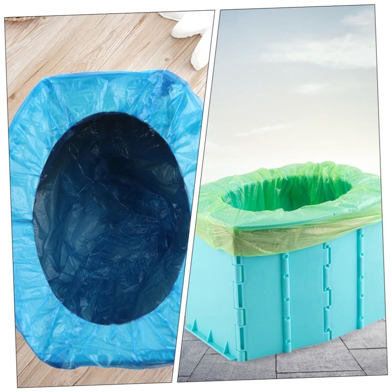 Portable Folding Travel Potty Chair Lightweight Blue For Car And Outdoor Use - Image 5