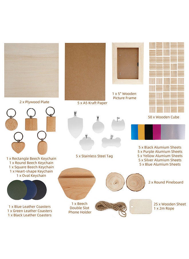 Two Trees - TWO TREES Laser Material Box 11 Kinds DIY Supply Apply to All Laser Engraver - Image 1