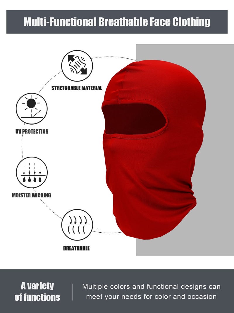 SATINIOR 6 Pcs Ski Mask Cover Balaclava Full Face Mask Summer Face Cover UV Windproof Balaclava for Men Women Outdoor Sports(Multicolor,Classic Style) - Image 3