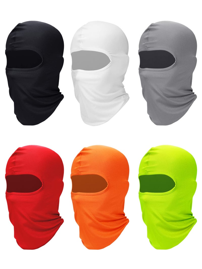 SATINIOR 6 Pcs Ski Mask Cover Balaclava Full Face Mask Summer Face Cover UV Windproof Balaclava for Men Women Outdoor Sports(Multicolor,Classic Style) - Image 1
