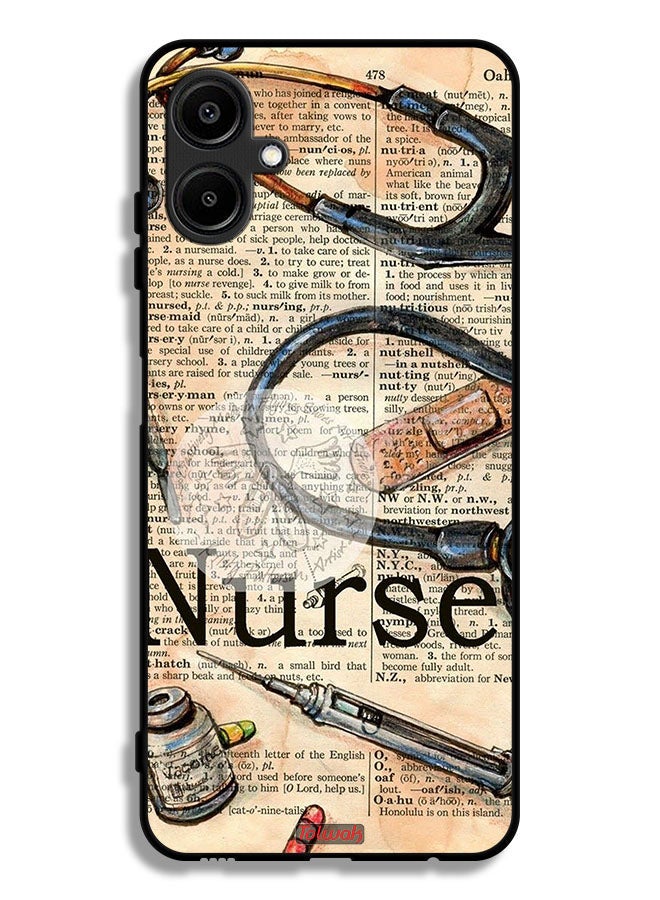 Tolwak Samsung Galaxy M06 5G Protective Case Cover Nurse Vintage Tools - Image 1