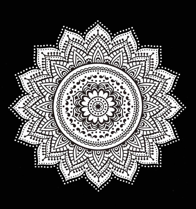 NOKHWAL Bedsheet Tapestry Wall Hanging Mandala Tapestry Handmade Printed Design Cotton Wall Hanging Tapestry Wall Hanging Bedsheet Wall Décor Poster (A, 84x54 Inches) - Image 3