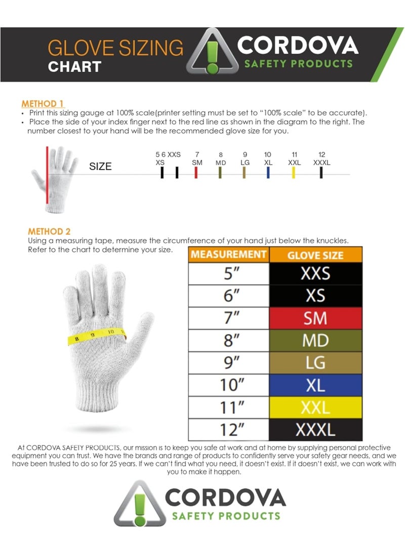 Cordova Cordova 5300J Oil Demon BlackOrange Double Dipped PVC Gloves Sandy Finish Jersey Lined Safety Cuff Large 12Pack  - Image 5