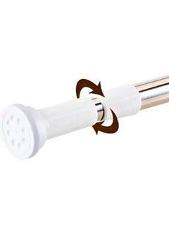 Lavish 2 Pcs Adjustable No Drill Tension Rod Curtain Shower Rod, 39.4 Inch-78.7 Inch  - Image 3