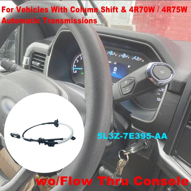 WayJun Automatic Transmission Gear Shift Cable for F-150 2007-2010 & MARK LT 2007, OEM Replacement 5L3Z7E395AA - Image 2