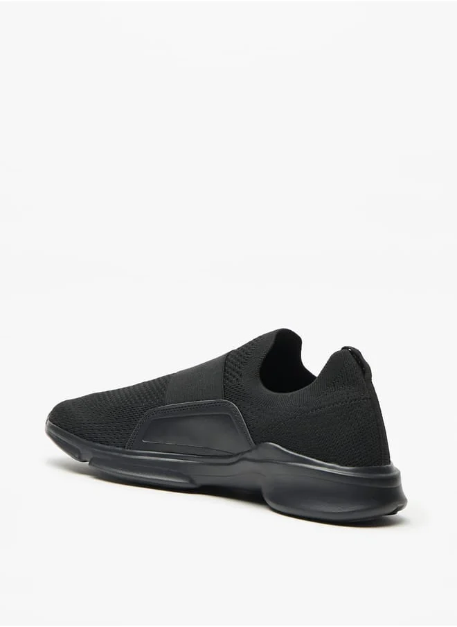 داش Men Textured Slip-On Sports Shoes