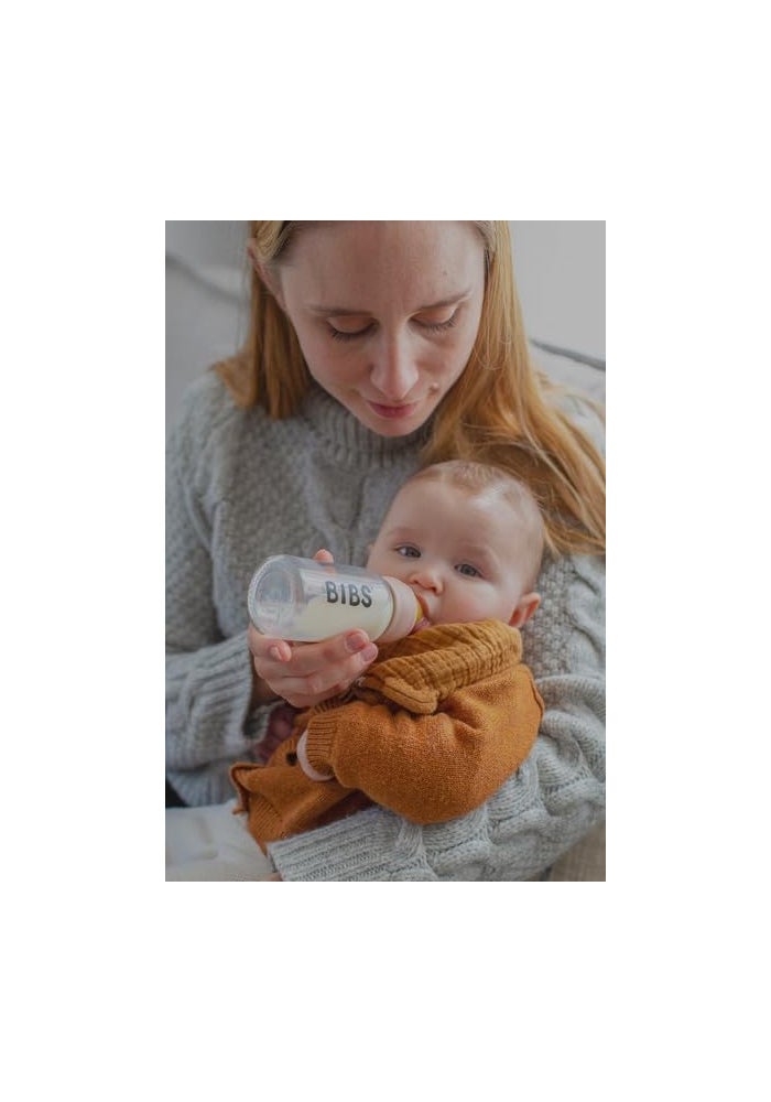 BIBS Baby Glass Bottle 110ml - Baby Blue - Image 5