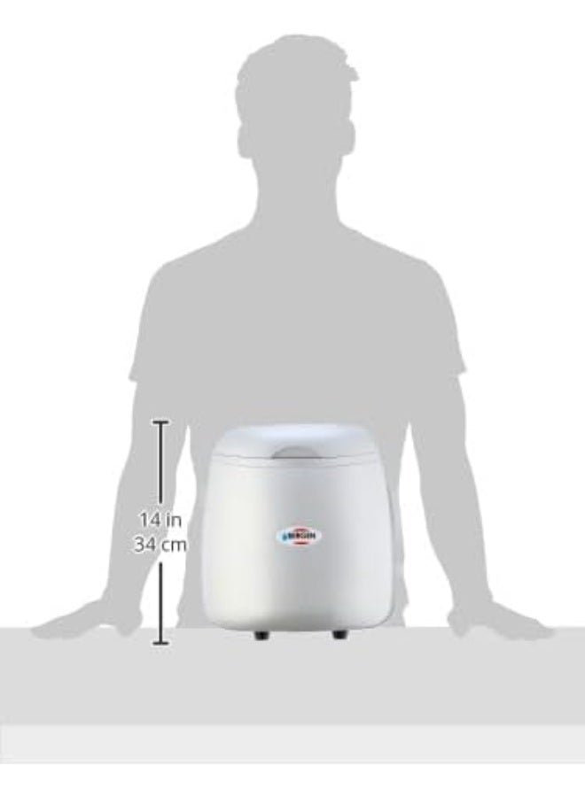 بيرغن ماكينة صنع الثلج موديل ZB-01 بلون فضي معدني من بيرجن - Image 3