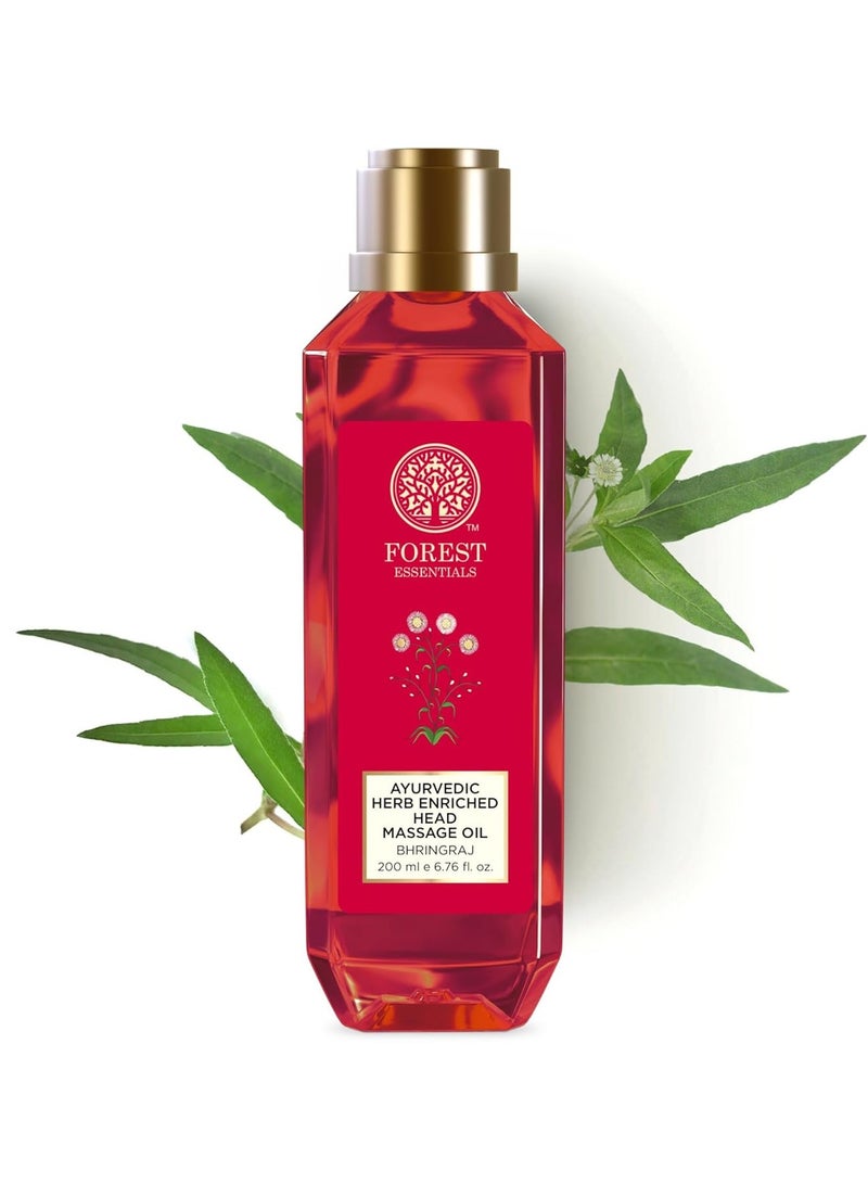 فورست اسينشالز زيت تدليك الرأس بالأعشاب المعززة بالأيورفيدا بهرينجراج - Image 1