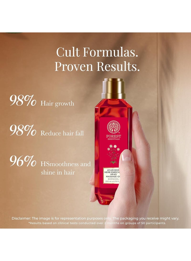فورست اسينشالز زيت تدليك الرأس بالأعشاب المعززة بالأيورفيدا بهرينجراج - Image 3