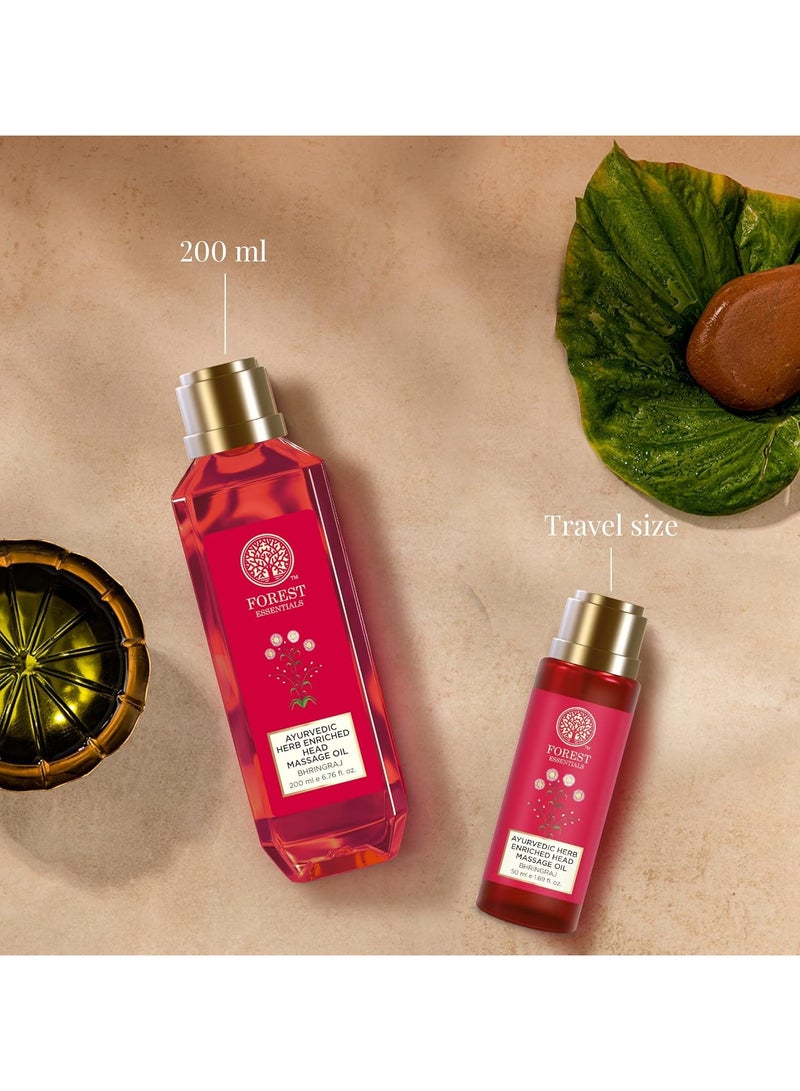 فورست اسينشالز زيت تدليك الرأس بالأعشاب المعززة بالأيورفيدا بهرينجراج - Image 5