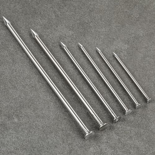 Wensilon 430pcs Stainless Steel 304 Nails Kit, Hanging Nails Kit, Wall Nails Kit, Dowels Kit, Long Nails Kit - Image 3