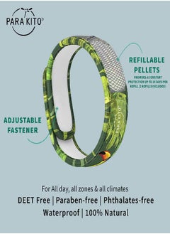 PARA'KITO Mosquito Insect & Bug Repellent Wristband - Waterproof, Outdoor Pest Repeller Bracelet w/Natural Essential Oils (Tropical) - pzsku/ZE340E149BBBDCA9EED7CZ/45/_/1685626815/b1bdf3da-5e64-431d-b5e6-23397ad4de89