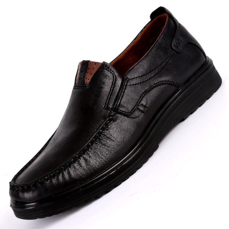 Mens Beijing Cloth Shoes Breathable Business Casual Spring Fall New Black 