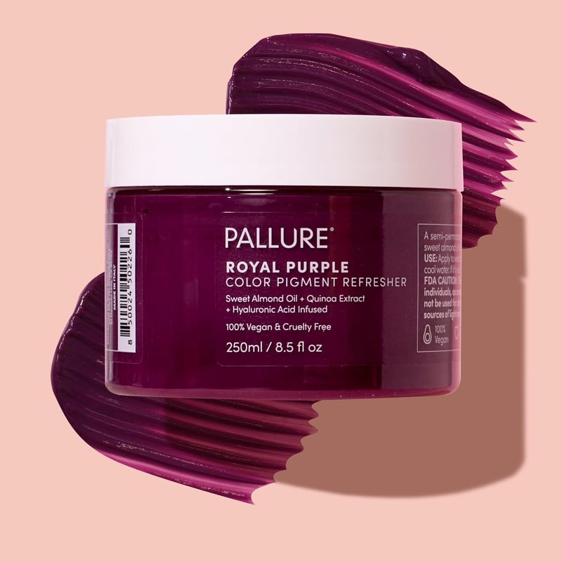 Color Pigment Refresher Mask Semi Permanent Hair Color Depositing Conditioner 85 Oz Royal Purple