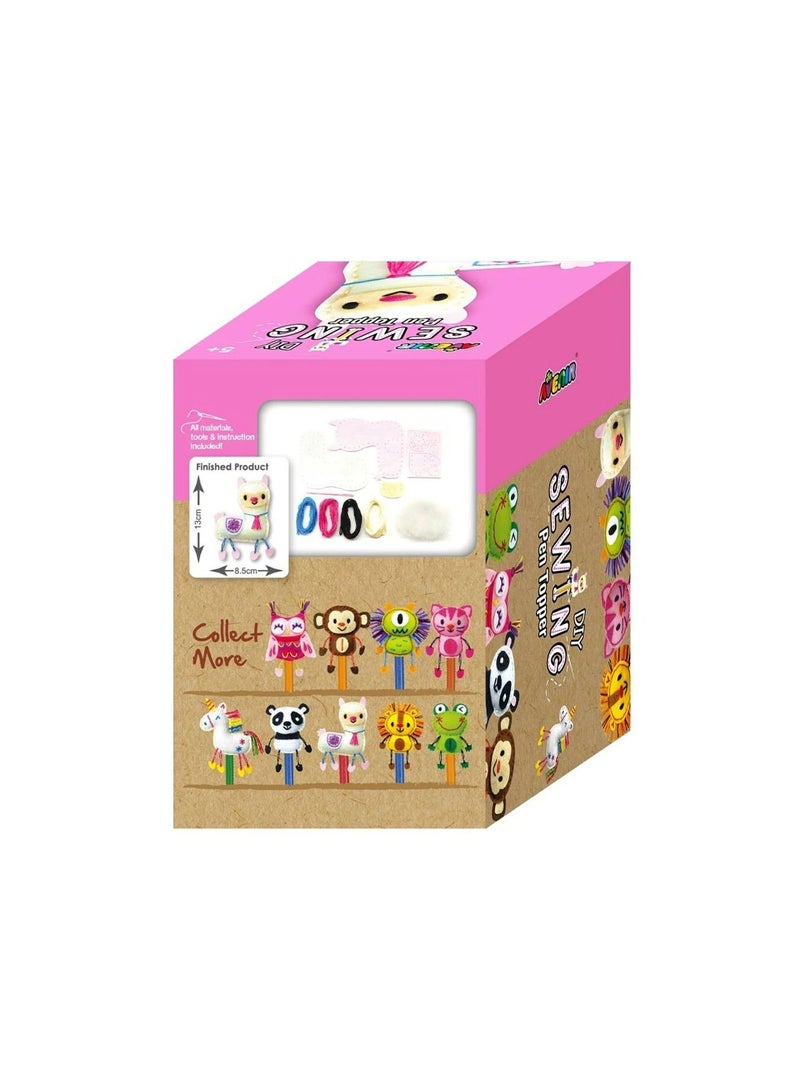 Avenir Sewing Pen Topper - Llama | DIY Pen Topper Friend Sewing Kit - Hours of Entertainment & Creativity | Tools & Instructions Included, Easy and Fun Activity for Kids + - Image 2