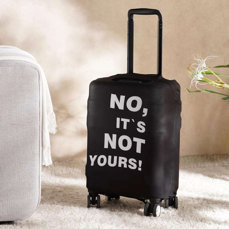 Not yours  Luggage Cover Small - Black