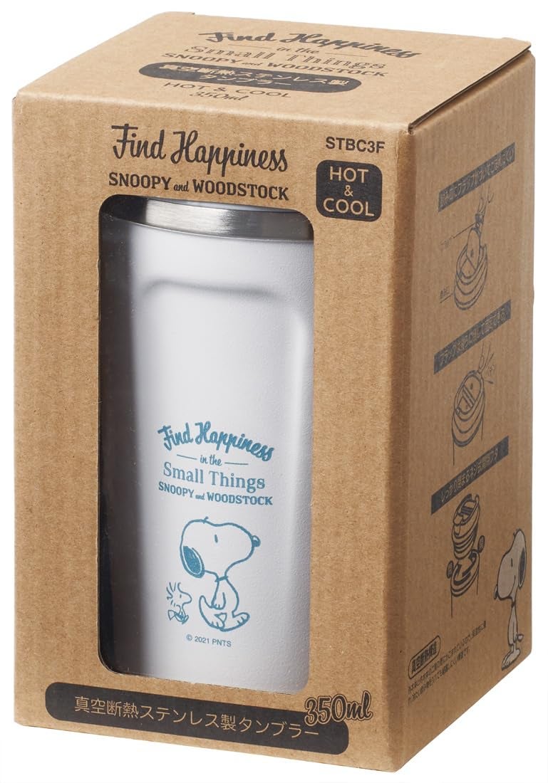 Skater STBC3F-A Vacuum Stainless Steel Insulated Coffee Tumbler S 11.8 fl oz (350 ml) Snoopy 21 Peanuts - Image 4