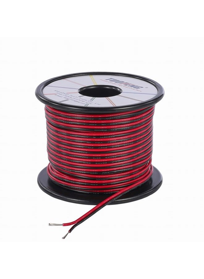 Tuofeng 22awg Electrical Wire 100 ft 22 Gauge Led Wire 2 Pin Extension Cable Wire Red Black Wires 12V/24V DC Cable for Led Strips Single Colour - Image 1