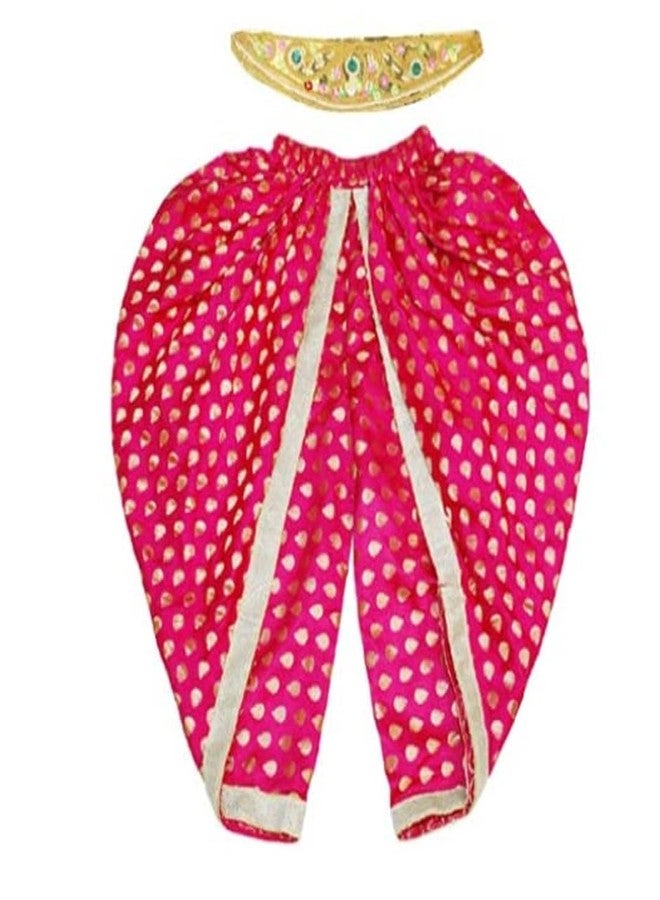 DESI ANDAAZ Krishna Dress for Kids – Fancy Dress for Boys & Girls | Bal Krishna Dress with Mukut, Flute & Accessories (Set of 10)| Janmashtami - Image 2