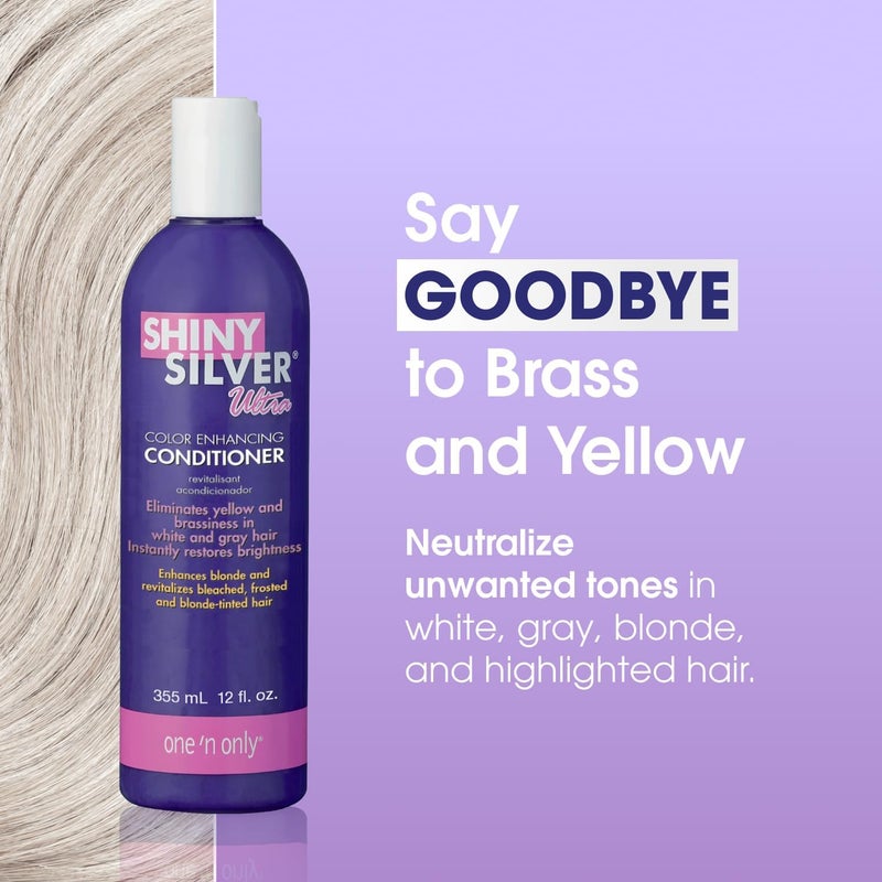 One N Only One 'n Only Shiny Silver Ultra Color Enhancing Conditioner - 12 Fl Oz - Image 2