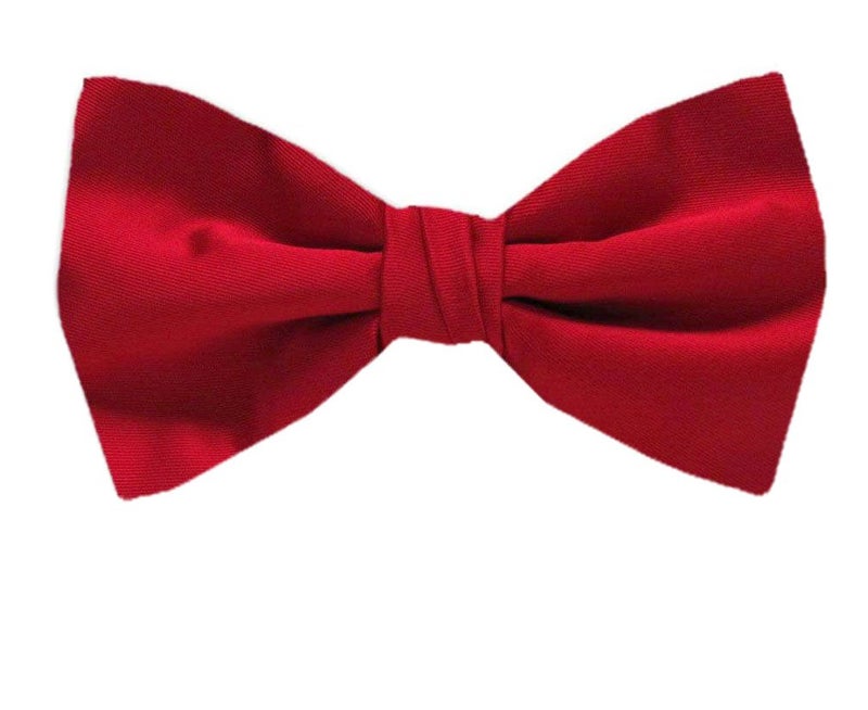 BUYYOURTIES PBT-ADF-24 - Mens Pre-Tied Formal Tuxedo Solid Color Bow Tie - Image 1