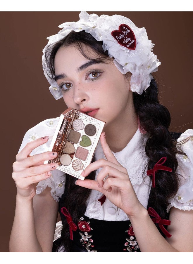 Flower Knows - Chocolate Wonder-Shop Eight-Color Eyeshadow Palette 02 Young Shepherdess - Image 1