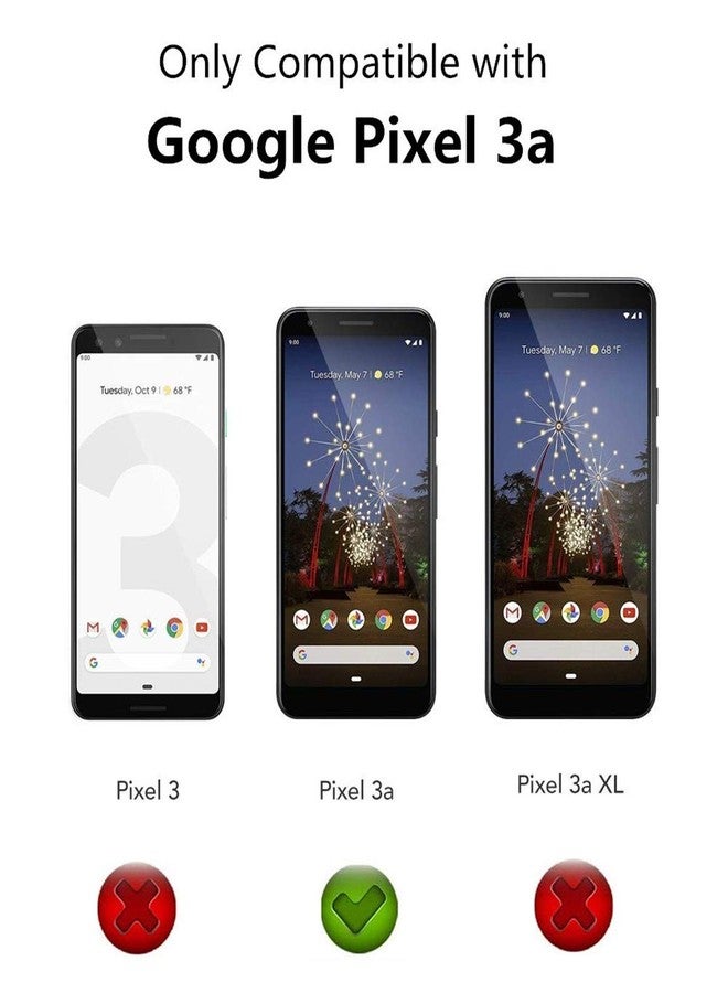 iCoverCase Compatible with Google Pixel 3a Wallet Case with Credit Card Holder, Magnetic Premium PU Leather Kickstand Feature Flip Cover Case (Navy Blue) - Image 2