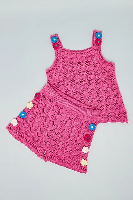 R&B Crochet Top and Shorts Set